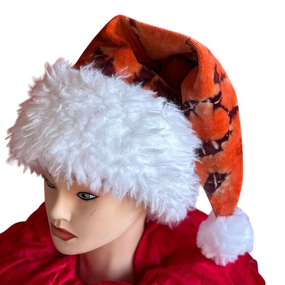 Handcrafted Tie-Dye Santa Hat - Picture 2 of 7